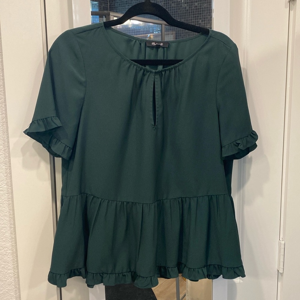 Madewell Hunter Green Top